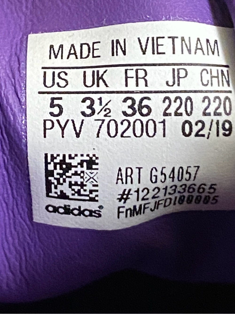 Adidas Originals Hypersleek Purple Houndstooth Platform  shoes Women’s 5 - Picture 7 of 7